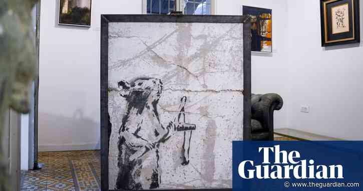Lost Banksy piece sprayed in Palestine reappears in Tel Aviv gallery