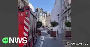 Gemeentewerker wil planten in centrum Brussel water geven... maar dat leidt tot fontein van 6 meter hoog - VRT NWS