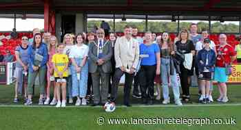 Ukrainian families enjoy thrilling penalty shoot-out on visit to Accy Stanley game