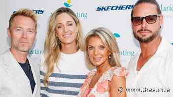 Boyzone stars Ronan Keating and Keith Duffy beam alongside families in sweet snap after charity golf day... - The Irish Sun