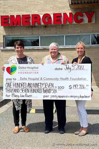 Long-time Deltan gives back to hospital - Delta Optimist