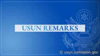 Explanation of Position at the High-Level Political Forum on Sustainable Development (FULL) - United States Mission to the United Nations