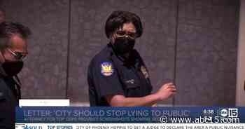 Letter claims Phoenix police, Chief Williams lied about secret messaging app - ABC15 Arizona in Phoenix