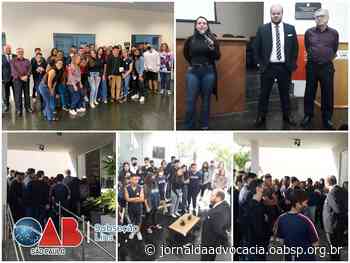 OAB Lins recebe a visita de alunos da Escola Estadual 21 de Abril - Jornal da Advocacia - OAB SP