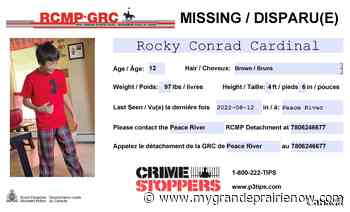 UPDATE: Missing 12-year-old located - My Grande Prairie Now