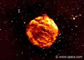 A new Australian supercomputer has already delivered a stunning supernova remnant pic