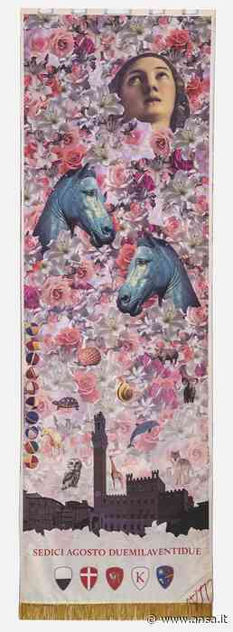 Applausi a drappellone in paillettes Anastasio per Palio Siena - Agenzia ANSA