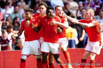Nottingham Forest off the mark with victory over West Ham - Harrow Times