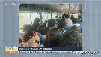 FOTOS: pais de estudantes do IF Baiano de Itaberaba denunciam lotação em ônibus escolar - Globo.com
