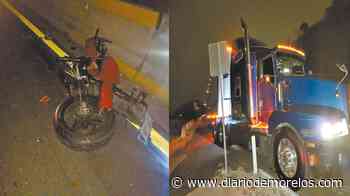 Muere motociclista arrollado por un tráiler en Distribuidor Palmira, en la Cuernavaca-Acapulco - Diario de Morelos