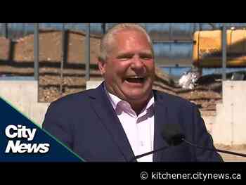 VIDEO: Social media buzzing after Doug Ford swallows a bee - Kitchener.CityNews.ca