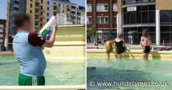 Photos show why council issued warning over cooling off in Hull fountain - Hull Live