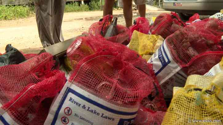 Trash pick-up increases at the San Marcos River