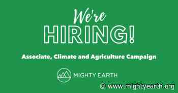 Associate, Climate and Agriculture Campaign - Mighty Earth