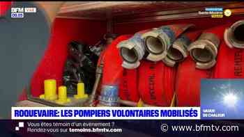 Bouches-du-Rhône: les pompiers volontaires mobilisés à Roquevaire - BFMTV