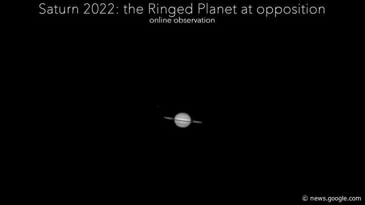Saturn is at opposition. See it shine at its best for 2022 in a free webcast tonight. - Space.com
