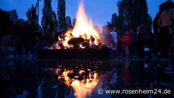 Verboten mit Lagerfeuer am Hintersee gezeltet