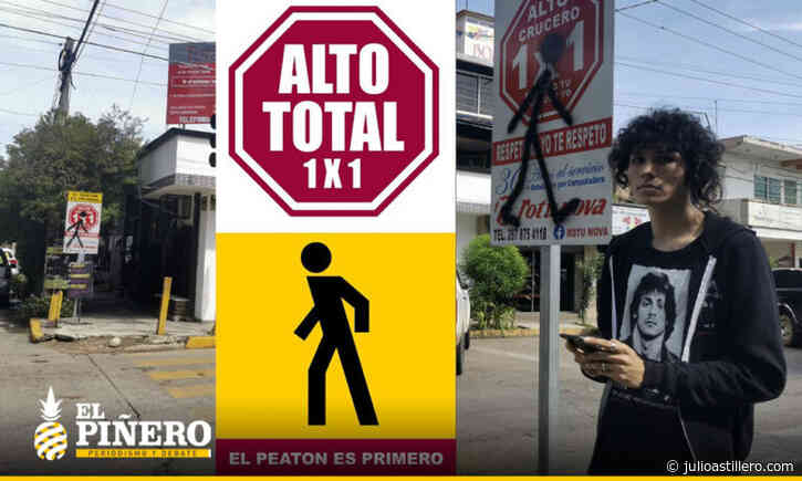 [#VIDEO] Joven diseñador promueve iniciativa para cambiar señalética de Tuxtepec a través del grafiti; fue encarcelado y pide que no lo critiquen por vandalizar (nota de Carlos Abad en El Piñero) julioastillero.com - Julioastillero