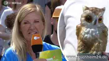„Bares für Rares“-Experte irritiert Andrea Kiewel im ZDF-Fernsehgarten mit gruseliger Eule
