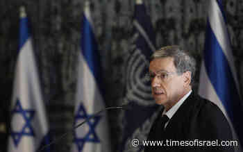 Retired Supreme Court justice Menachem Mazuz tapped to head senior appointments committee - The Times of Israel