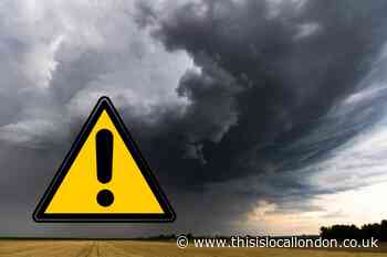 London Met Office weather: Yellow warning issued for thunderstorms