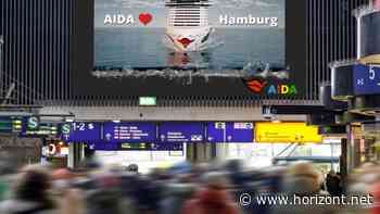 3D-animierte Screens: So gewaltig wirbt Aida Cruises auf OOH-Flächen in Hamburg