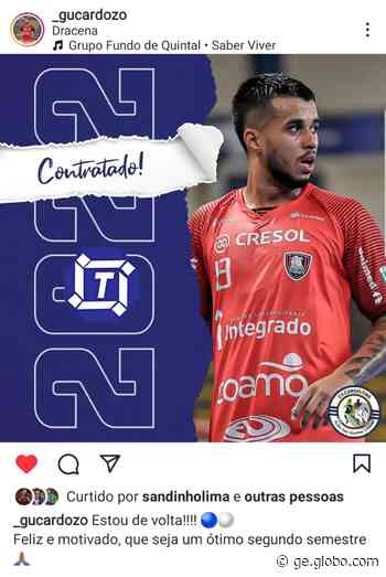 Dracena confirma retorno do fixo Gu Cardozo, campeão da Liga Paulista com o time em 2020 - Globo.com