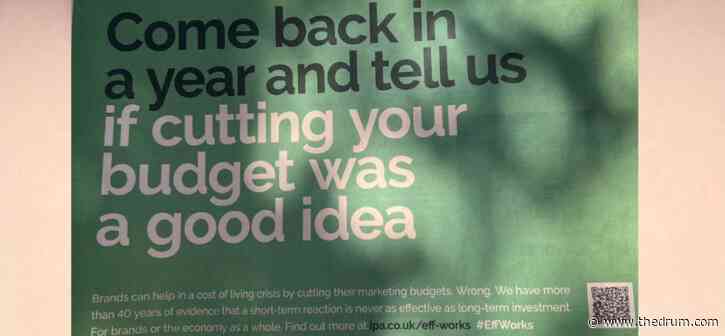 Ad of the Day: IPA warns against marketing budget cuts in The Financial Times