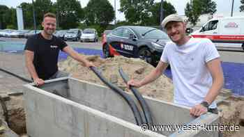 Christoph und Torben Meyer errichten Stromtankstelle in Lilienthal - WESER-KURIER