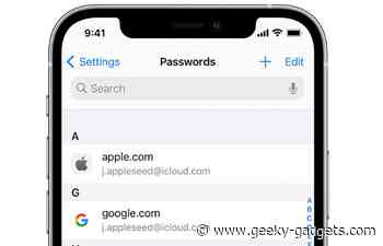 How to edit iPhone passwords