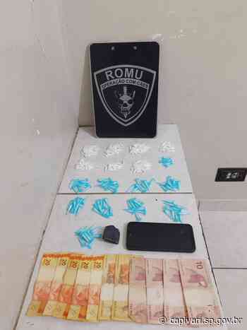 Patrulhamento da Guarda Civil de Capivari apreende mais de 430 porções de drogas, prende dois homens e apreende um menor de idade no último fim de semana - Prefeitura de Capivari (.gov)