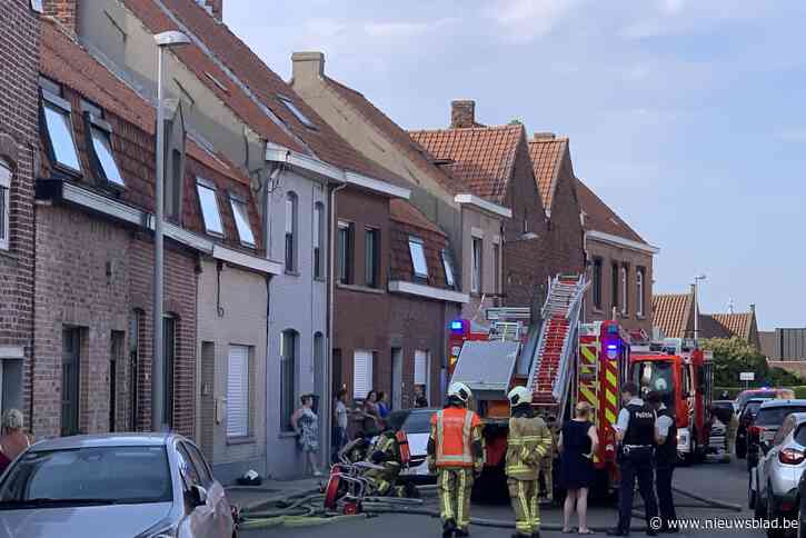 Brand in washok van huis in Bissegem Bissegem