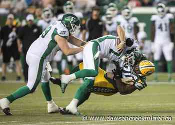 Roughriders end slump by edging Elks 34-23 in Edmonton - Dawson Creek Mirror