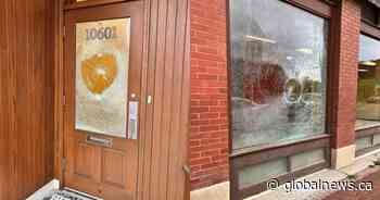 Smashed windows at historic site sparks Edmonton police investigation