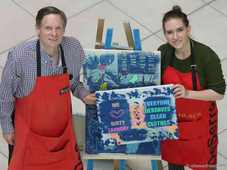 Students' artistic creations raise funds, awareness for community laundry project