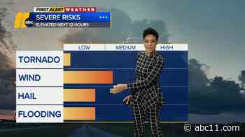 Severe Risk Tonight, Cooler with Showers Tomorrow