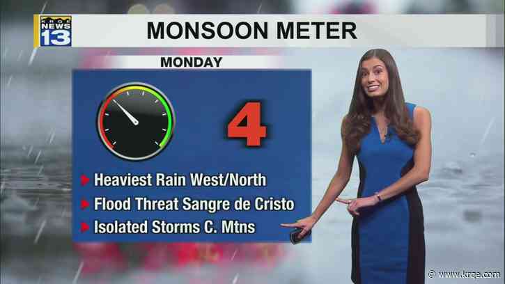 Storm chances increase into Monday night