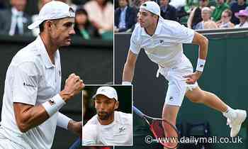 John Isner holds all the aces after breaking Ivo Karlovic's record of 13,728 against Jannik Sinner - Daily Mail