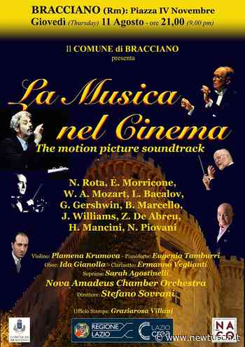 A Bracciano la Nova Amadeus Chamber Orchestra nel concerto “La Musica nel Cinema” | Newtuscia Italia - NewTuscia
