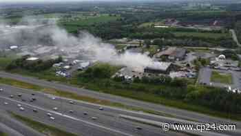 Durham Regional police lose multiple vehicles in Clarington, Ont. facility fire - CP24