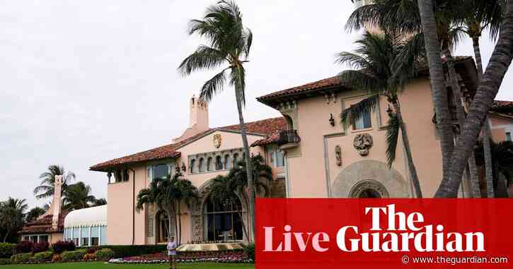 Fears of violence grow after FBI search of Trump’s Mar-a-Lago – as it happened