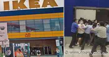 Shoppers rush for the exits as Shanghai Ikea goes into lockdown - 9News