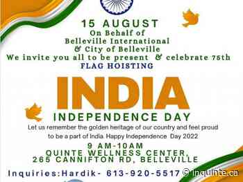 INQUINTE.CA | Belleville residents encouraged to celebrate India's independence next Monday - inquinte.ca