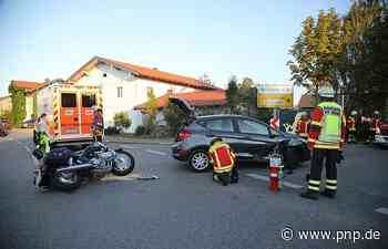 Er hatte Vorfahrt: Motorradfahrer im Landkreis Traunstein kracht in Auto - Passauer Neue Presse - PNP.de