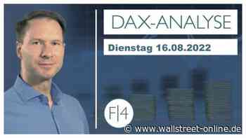 DAX-Morgenanalyse: DAX-Chartanalyse am 16.08.2022 mit dem Halten der 13800