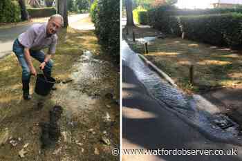 Man blasts Affinity Water over major leak during drought