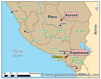 DLP Resources Announces Receipt of Water Permit for the Aurora Copper-Molybdenum Project in Peru, Drilling to Commence - Junior Mining Network