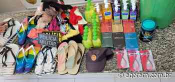 PM prende mulher suspeita de furtar estabelecimentos comerciais em Apodi - Agora RN