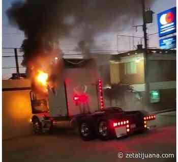 Queman camión de carga en El Sauzal, Ensenada; no hay lesionados - Zeta