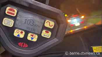 Barrie man accused of driving more than 2x the limit on city streets